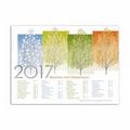 Any Time of Year Calendar Card - Silver Lined White Fastick  Envelope